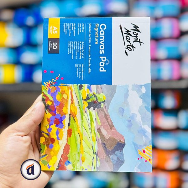 Mont Marte Canvas Pad A5 10 Sheet (5.8 x 8.3in)