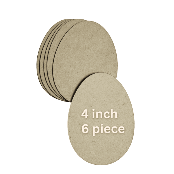 Egg Shape MDF Board 6 inch