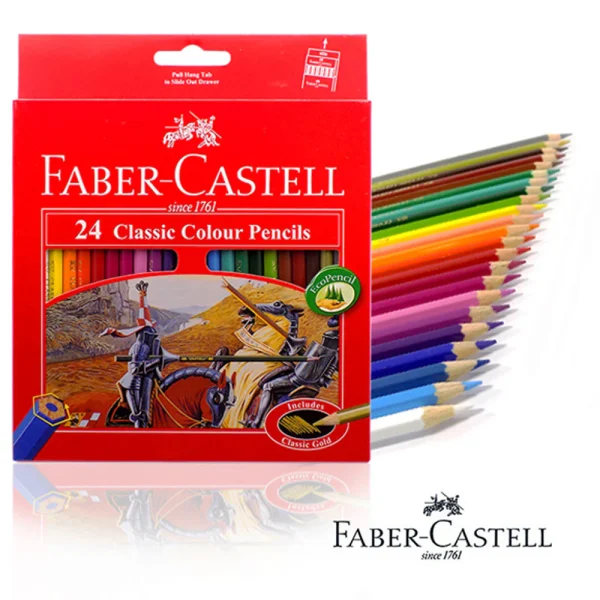 Faber Castell Classic Colour Pencils-24Pcs