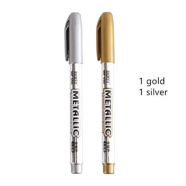 Metallic Color Marker Pen Gold & Silver