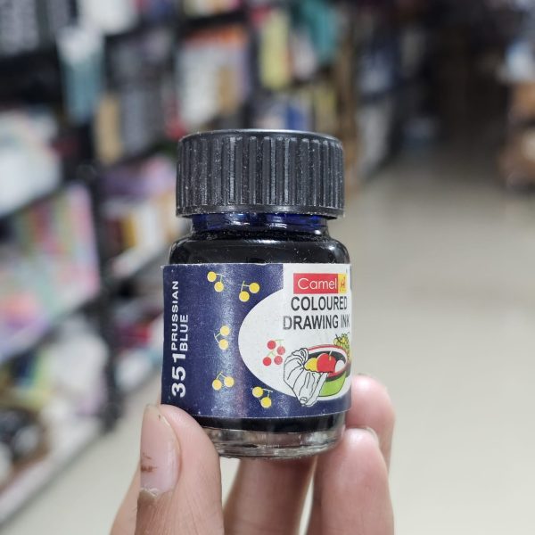 Camel Artist Coloured Drawing Inks 20ml (Prussian Blue)