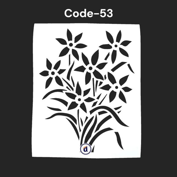 Stencil Code 53 (8x10 inch)