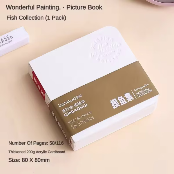 Languo Painting Notebook 80x80mm 58 sheets