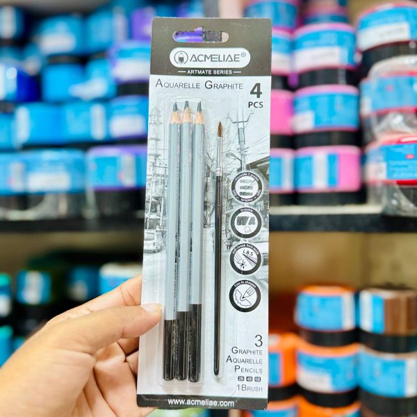 Acmeliae Aquarelle Graphite 4pc Pencils