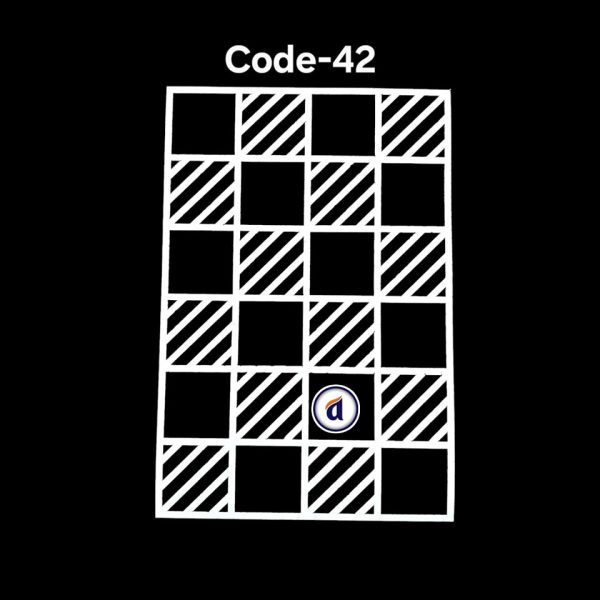 Stencil Code 42 (8x10 inch)