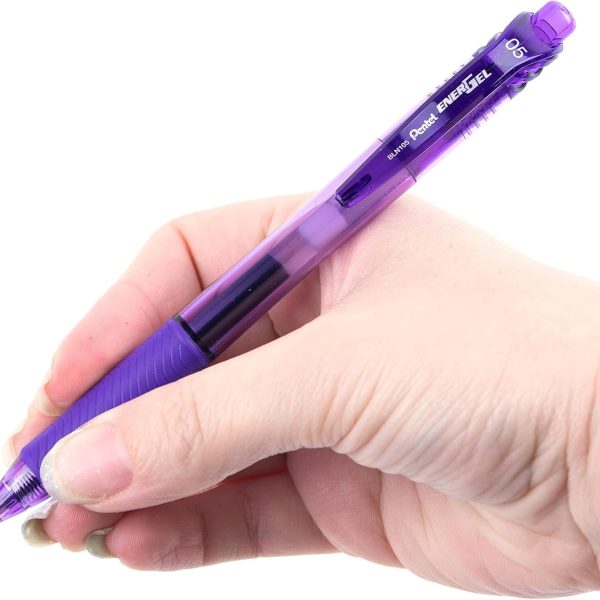 Pentel Energel Gell Pen Violet Ink (0.5mm) - 1 Pcs - BLN105-VX