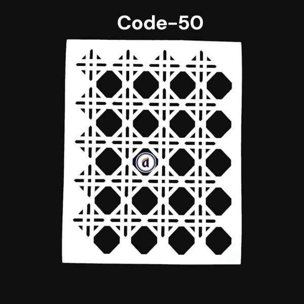 Stencil Code 50 (8x10 inch)