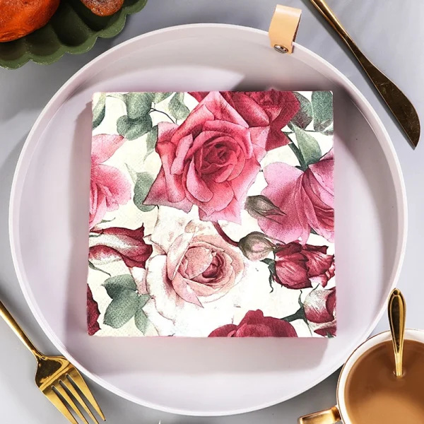 Deco Paper, Color Printed Napkins Dp: 254