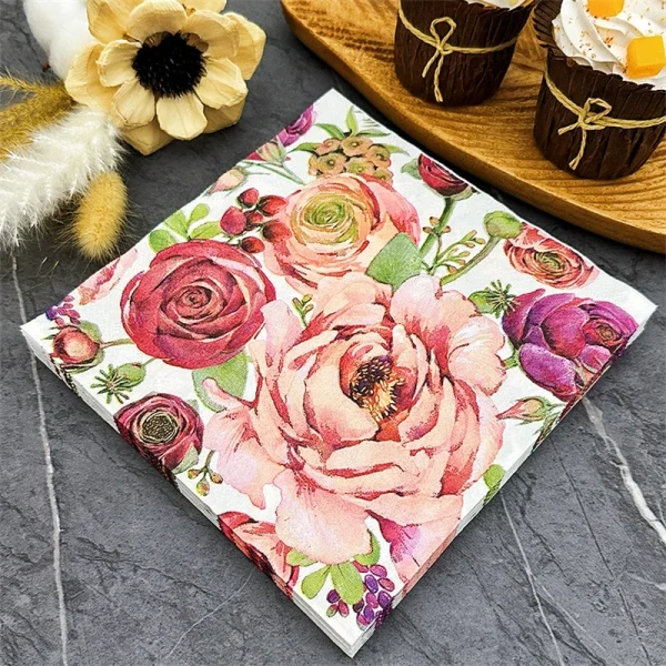 Deco Paper, Color Printed Napkins Dp: 207