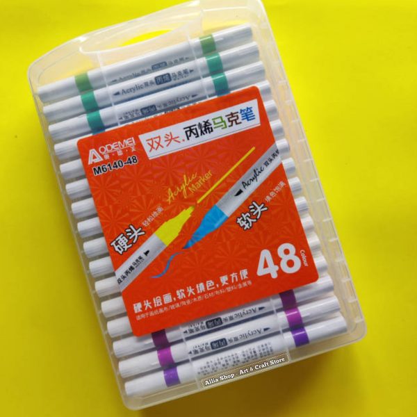 Dualtipe Acrylic Marker M6140-48 Colour Set