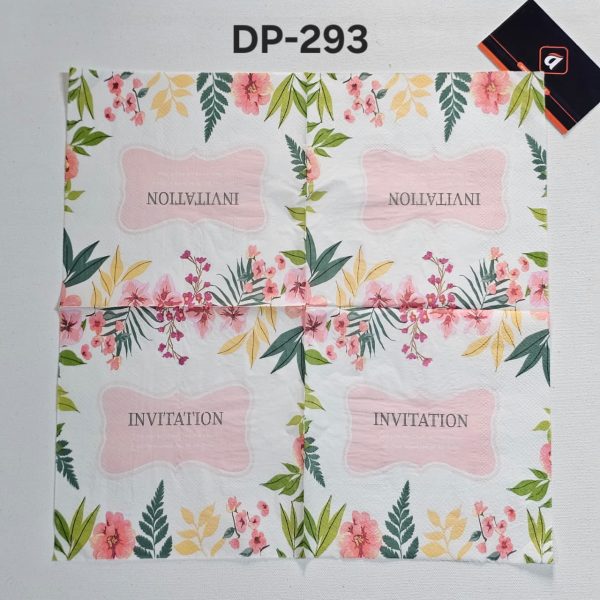 Deco Paper, Color Printed Napkins Dp: 293
