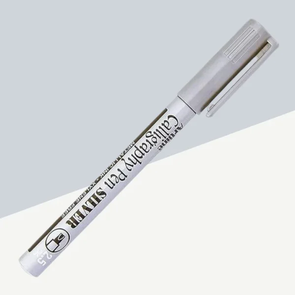 Artline Calligraphy Pen Silver