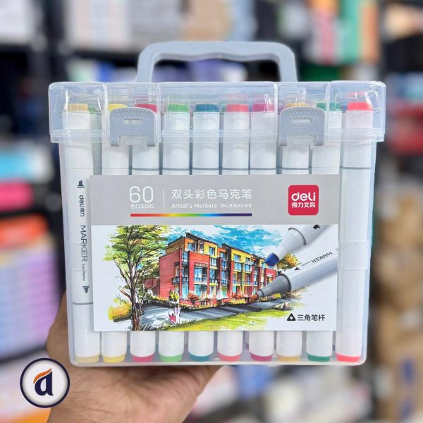 Deli Dual Tip Art Markers 60pc