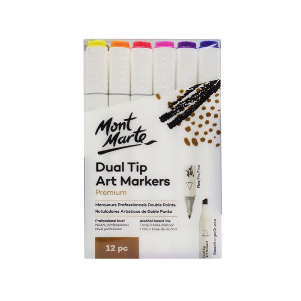 Mont Marte Dual Tip Art Markers 12pc