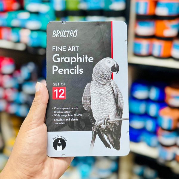 BRUSTRO Fine Art Graphite Pencil Set 12pc