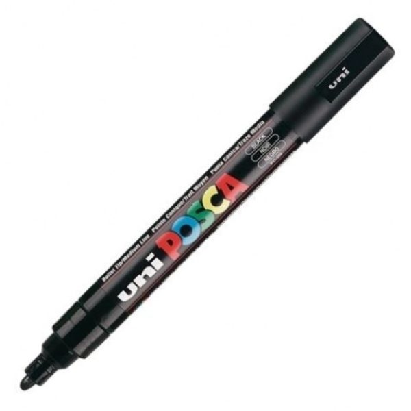Uni Posca Marker Black 2.5mm 1pc