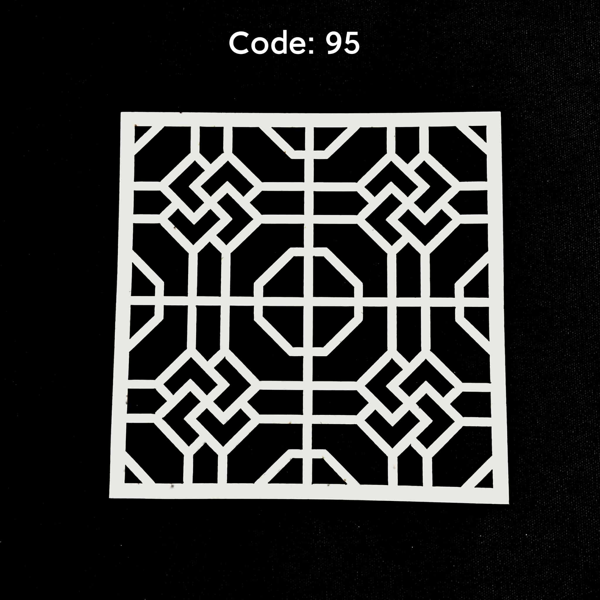 ViwG9VeWfTlIj4qwGPv.jpg Stencil Code 95 (8x8 inch) - Image 1