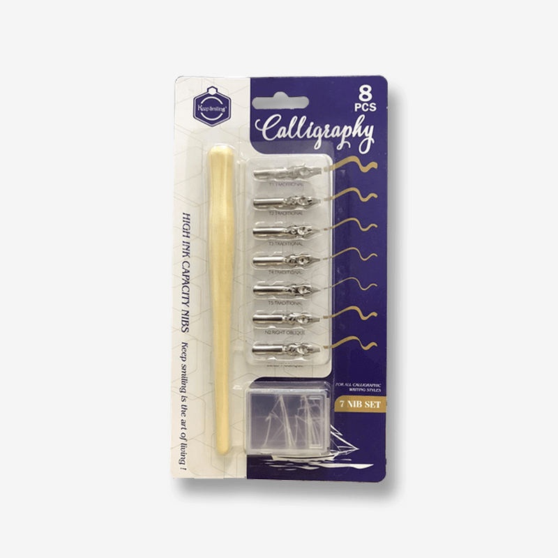 XUgX-iVYnezzyFvZVkC.png Keep Smiling Calligraphy Nib Set 7pc - Image 1