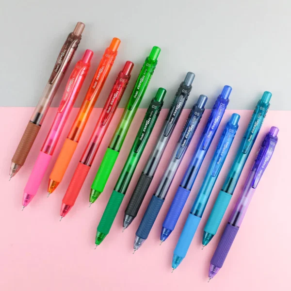 Pentel  0.5 EnerGel Retractable Liquid Gel Pen 12 Color Set