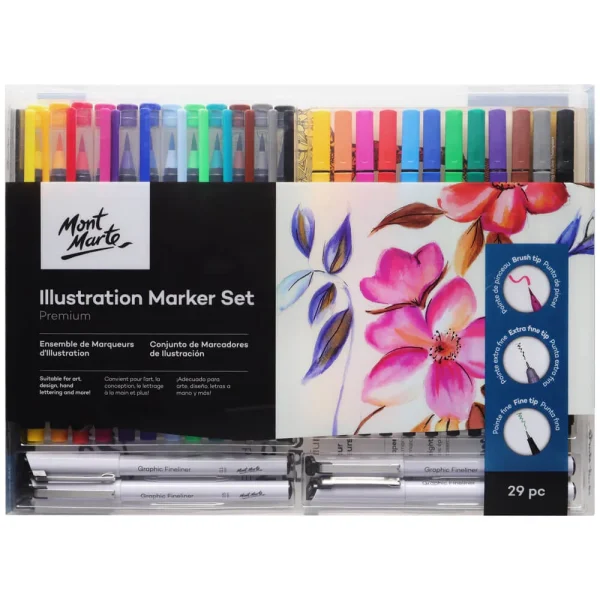 Mont Marte Illustration Marker Set 29p