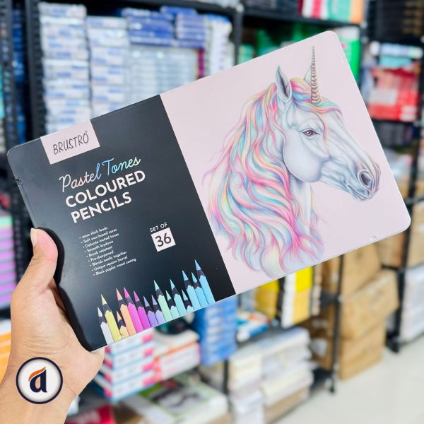 Brustro Pastel Tones Coloured Pencils Set 36pc