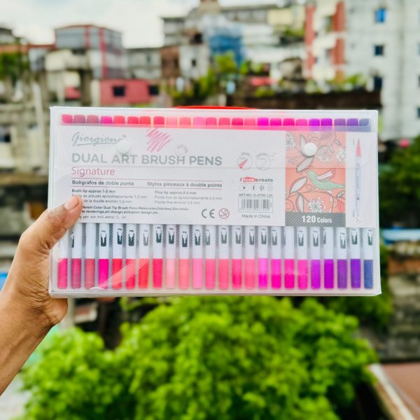 Giorgione Dual Art Brush Pens 120pc G-DTW-120