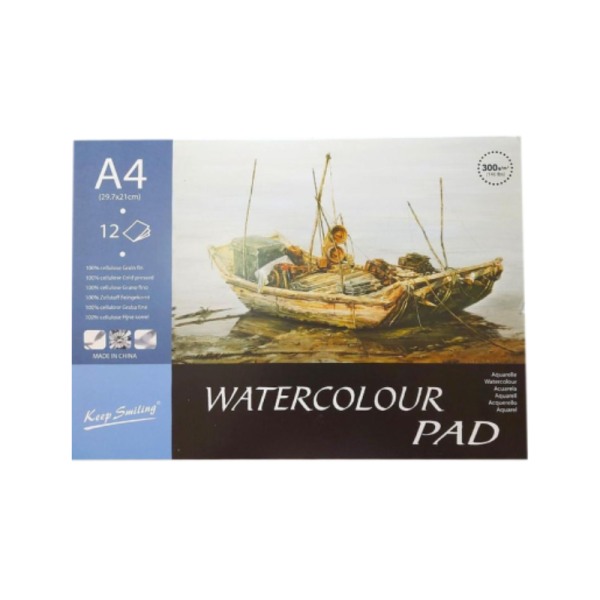 Keep Smiling Watercolor Pad A4