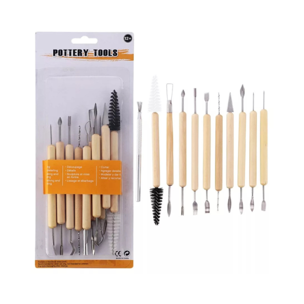 Keep Smiling Pottery Clay Tools 12pc