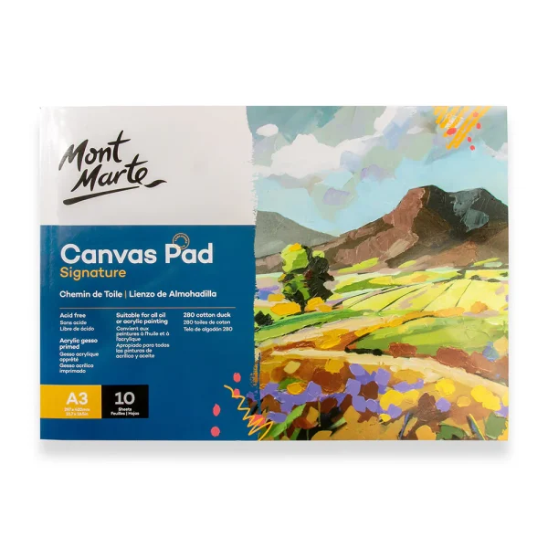 Mont Marte Canvas Pad A3 10 Sheet (11.7x16.5in)