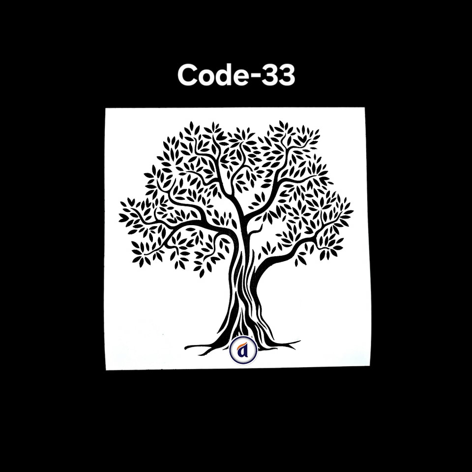 aUHmSKwNjGQglPLd8Xm.jpg Stencil Code 33 (8x8 inch) - Image 1