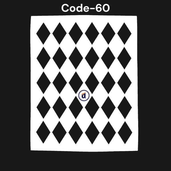 Stencil Code 60 (8x10 inch)