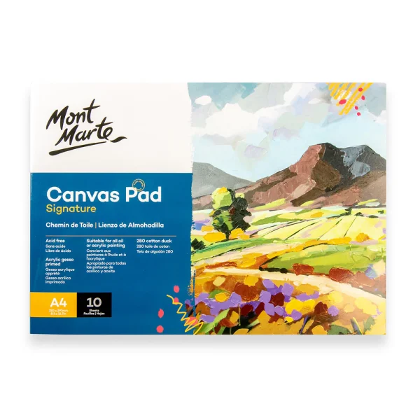 Mont Marte Canvas Pad A4 10 Sheet (8.3x11.7in)