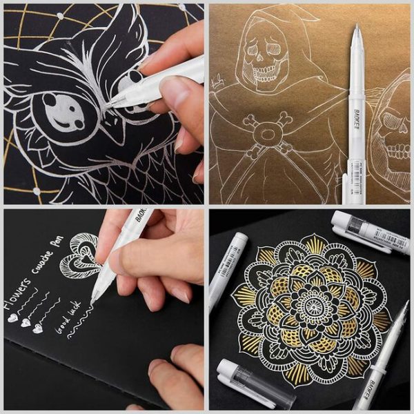 Baoke White Gel Pen 1.0