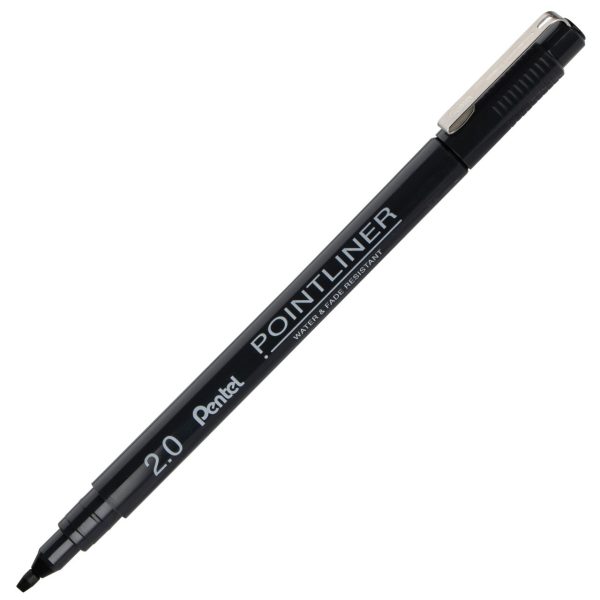 Pentel Pointliner Black Calligraphy 2.0mm