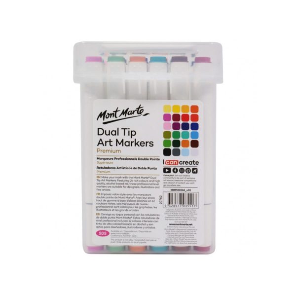 Dualtipe Acrylic Marker M6140-48 Colour Set