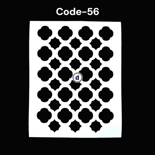 Stencil Code 56 (8x10 inch)