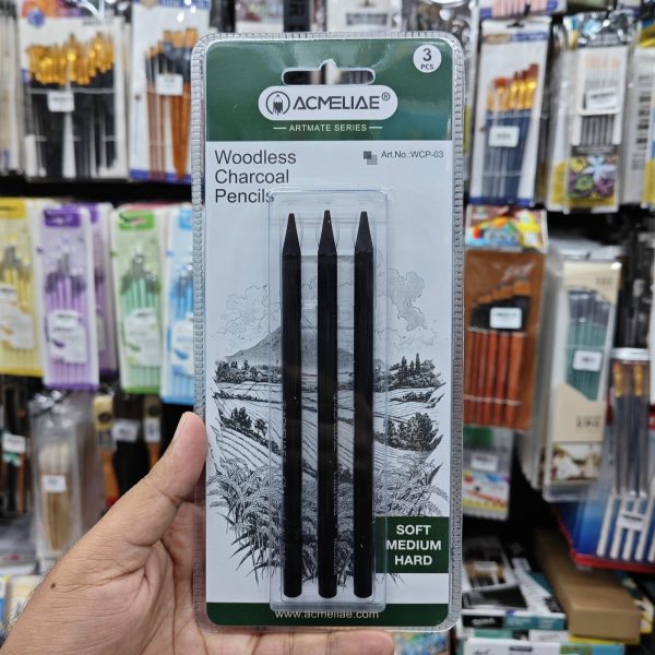 Acmeliae woodless charcoal 3pc set