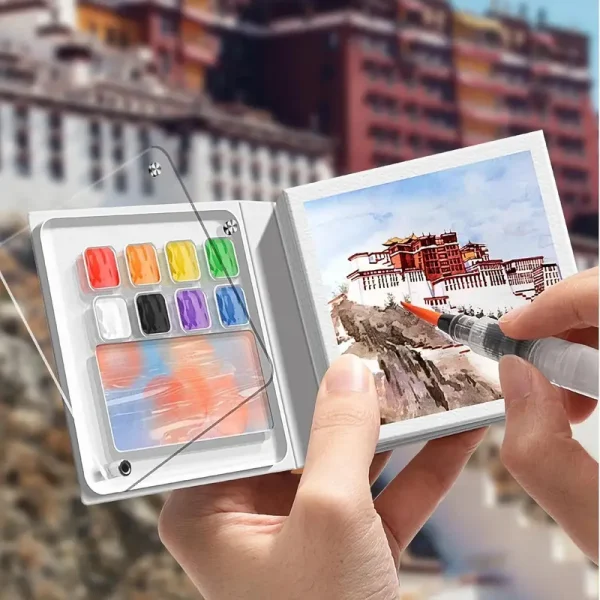 𝑷𝒐𝒓𝒕𝒂𝒃𝒍𝒆 𝑴𝒊𝒏𝒊 𝑾𝒂𝒕𝒆𝒓𝒄𝒐𝒍𝒐𝒓 𝑵𝒐𝒕𝒆𝒃𝒐𝒐𝒌 𝑾𝒊𝒕𝒉 𝑷𝒂𝒍𝒆𝒕𝒕𝒆 – 𝑩𝒊𝒈 𝑪𝒐𝒎𝒃𝒐