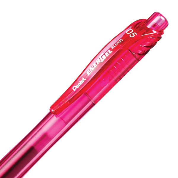 Pentel Energel Gell Pen Pink Ink (0.5mm) - 1 Pcs - BLN105-PX