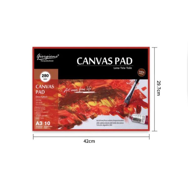 Giorgione Canvas Pad 280gsm G-CA10-A4