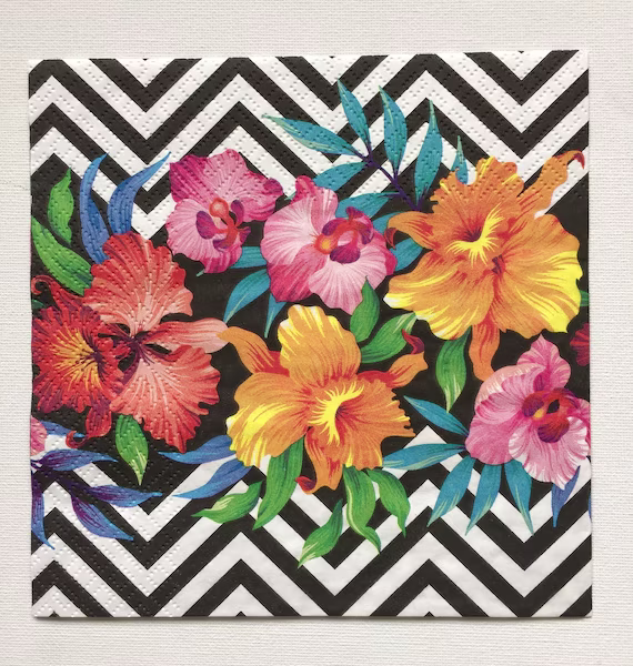 Deco Paper, Color Printed Napkins Dp: 106