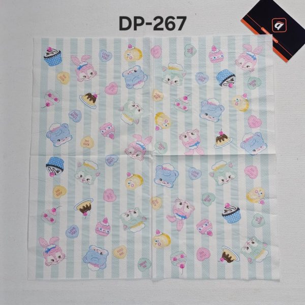 Deco Paper, Color Printed Napkins Dp: 267