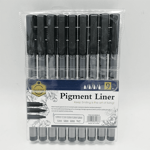 lCZ71vTOLiZ3ufQdi4a.png Keep Smiling Pigment Liner Set 9pcs - Image 1