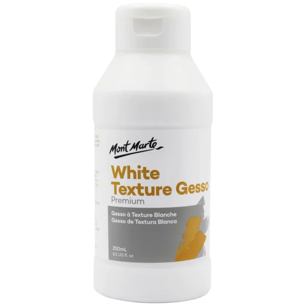 Mont Marte White Texture Gesso 250ml