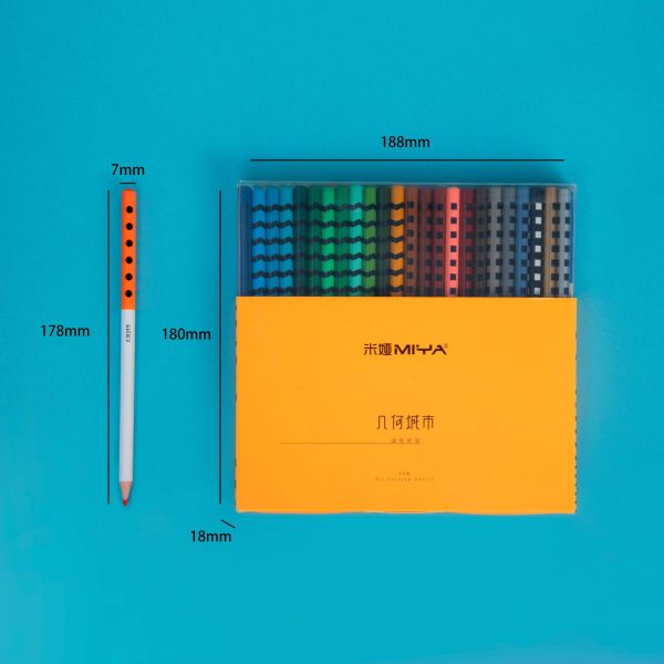 HIMI Geometry City Oilcolored Pencil