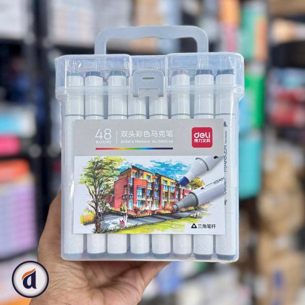Deli Dual Tip Art Markers 48pc