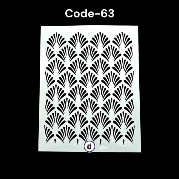 Stencil Code 63 (8x10 inch)