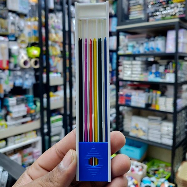 Color Mechanical Pencil  6 colorful leads 12pes 2.0mm