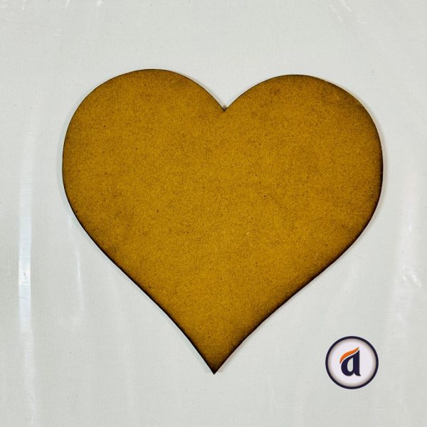 Love Shape MDF Board 8 inch