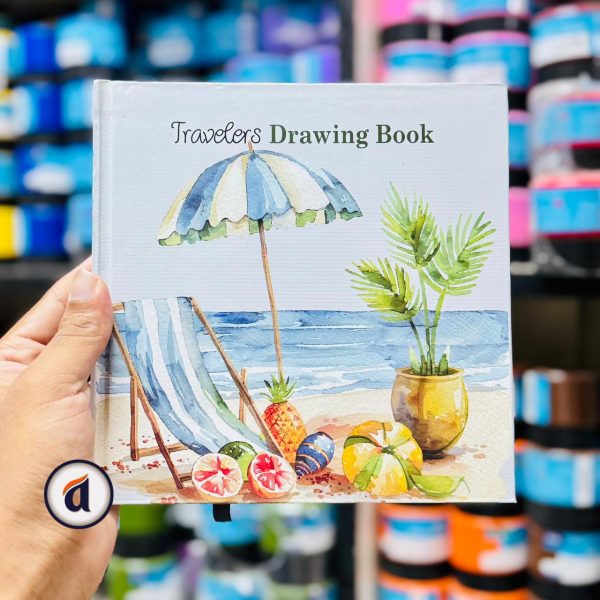 Hearts Travelers Drawing Book 50 sheets sea [SINE 7.2X7.2INC]
